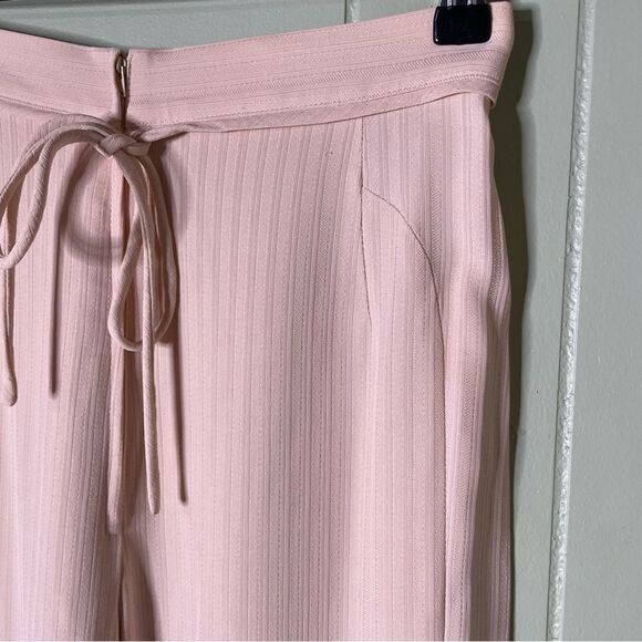 Vtg Giorgio‎ Armani Pants Italy Taupe Straight Leg Trousers Bow Pants 27X30 - Picture 5 of 10